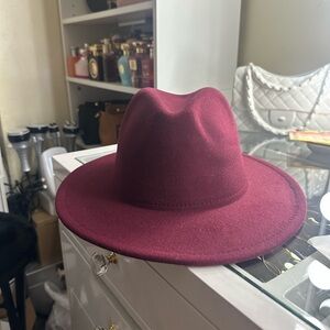 Elegant Burgundy Women's Hat